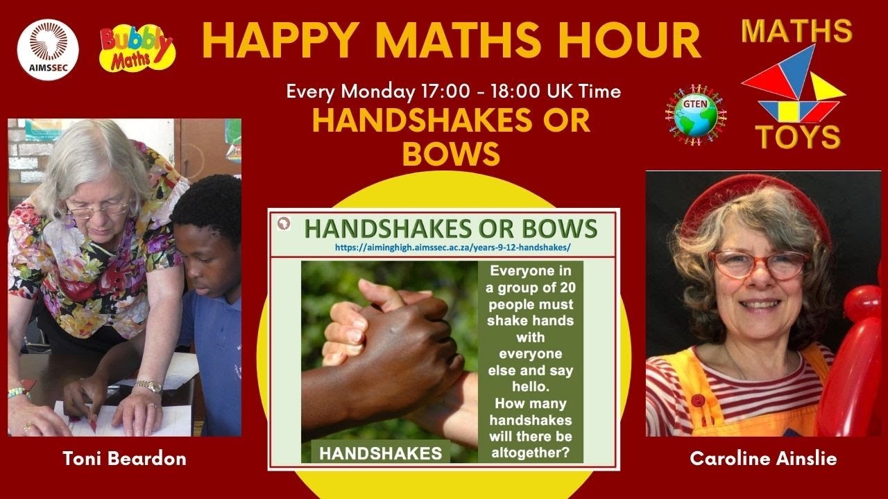 Handshakes or Bows handshake problem, number patterns, triangular ...