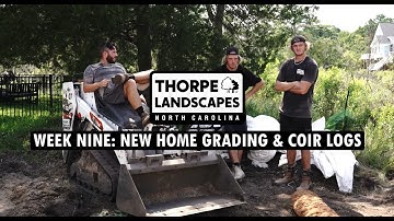 Coir Logs and Laying Sod!