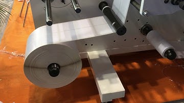 rotary die cutting and slitting with rewinding machine