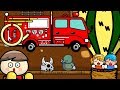 おもちゃアニメ 消防車をとりにいこう!気球に乗り遅れた女の子を消防車で届けてあげよう!アンパンマン・トミカ好きな子供向け/さっちゃんねる Sacchan Toy anime.