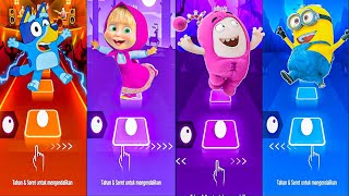 Bluey vs Marsha vs Oddbods vs Minion - Tiles Hop EDM Rush screenshot 5