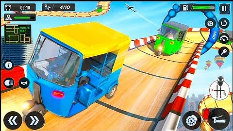 Tuk Tuk Auto Rickshaw Racing 3D Flying Stunt mode 2022 android mobile games #8games 1m