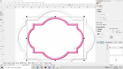 Programando Moldura TAG em Aplique no Embird