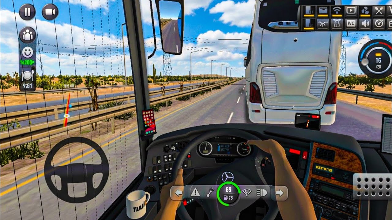 Bus Simulator Ultimate 🚍 | Extreme Heavy Driving Mercedes-Benz Bus on USA Highways 🇺🇸 #ahtplayz