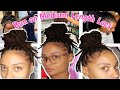 MESSY BUN on Medium Length Locs #mediumengthlocs #locstyles