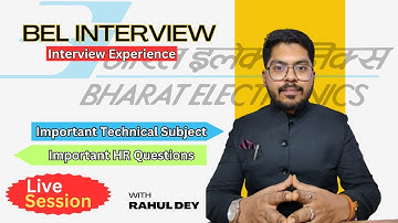 BEL Interview Guidance || Fixed Tenure Engineer || Important Subjects