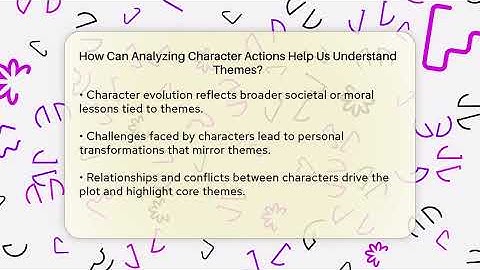 How Can Analyzing Character Actions Help Us Understand Themes? - The Prose Path