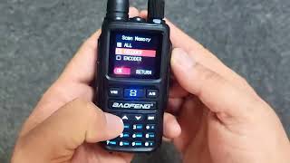 Pacote com 2 Baofeng UV-5R Mini Dual Band Dual PTT Walkie Talkie