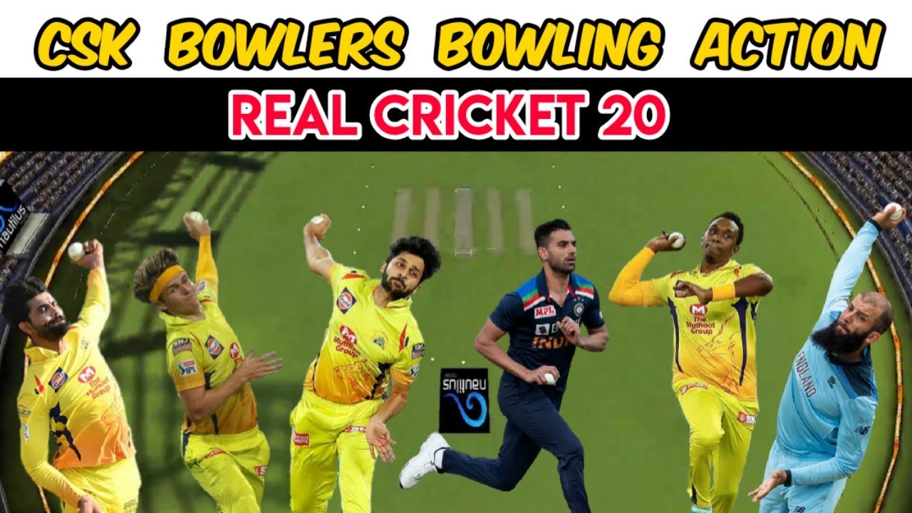 CSK Bowlers Bowling Action in (Real Cricket 20) | FewRen Gaming |