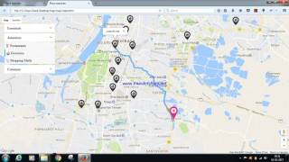 Nearby location search google map based in simple HTML, JAVASCRIPT, CSS