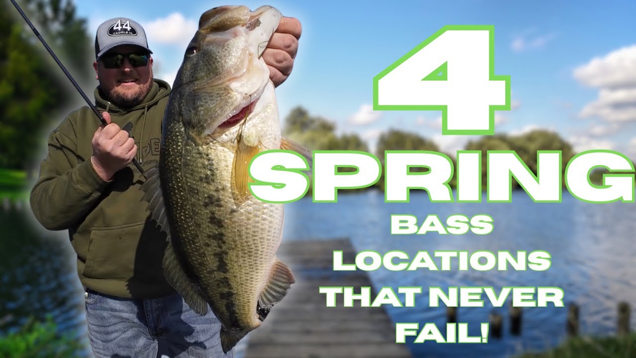 These 4 Areas ALWAYS Hold Bass During The SPAWN!!