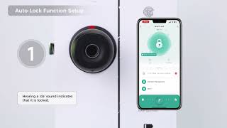 LNDU D500 Smart Door Lock Automatic Lock Function Setup Guide