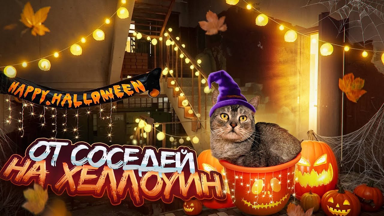 КОШАЧЬЯ ИСТОРИЯ УЖАСОВ | ПОДАРОК ОТ СОСЕДЕЙ НА ХЭЛЛОУИН