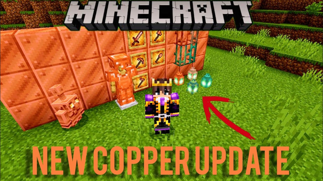 Trying the latest Minecraft update 'The Copper Age' in Minecraft PE ...