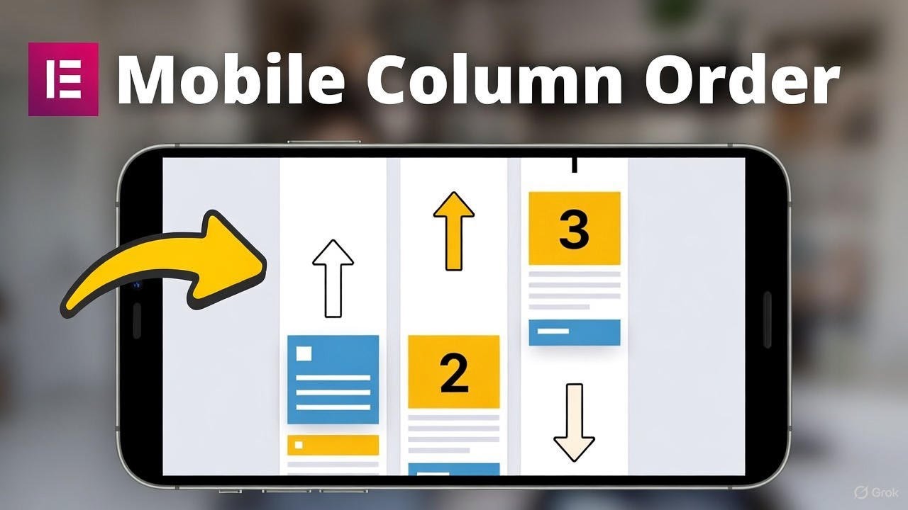 How to Change Column Order on Mobile in Elementor