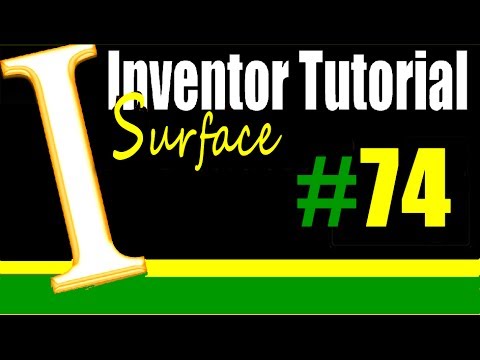 74 AutoDesk Inventor Surface Tutorial: Revolve Surface