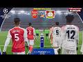 Arsenal Vs Bayer 04 Leverkusen UEFA Champions League PES 2021 Simulation Gameplay