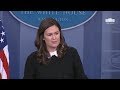 2/26/18:White House Press Briefing