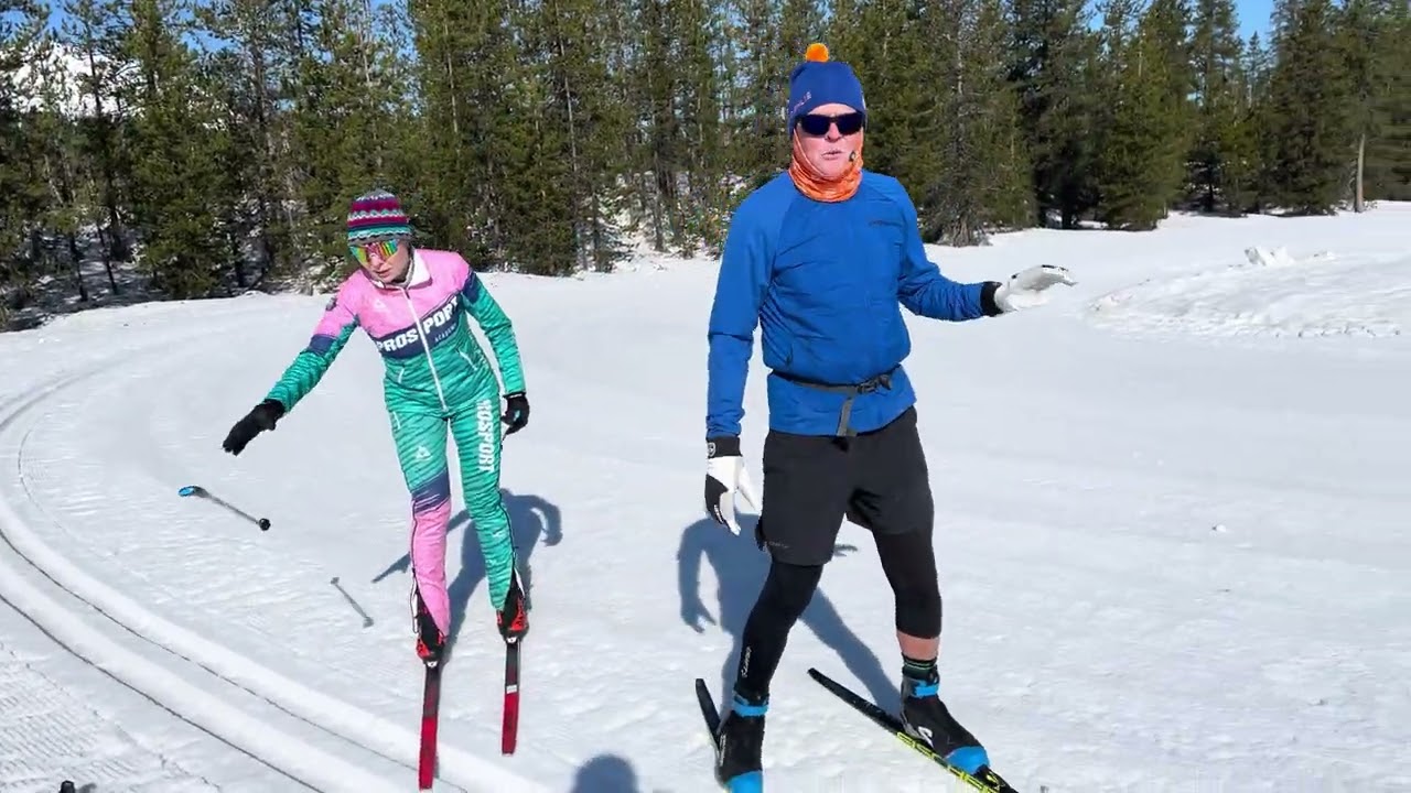 Skate skiing drills for icy conditions
