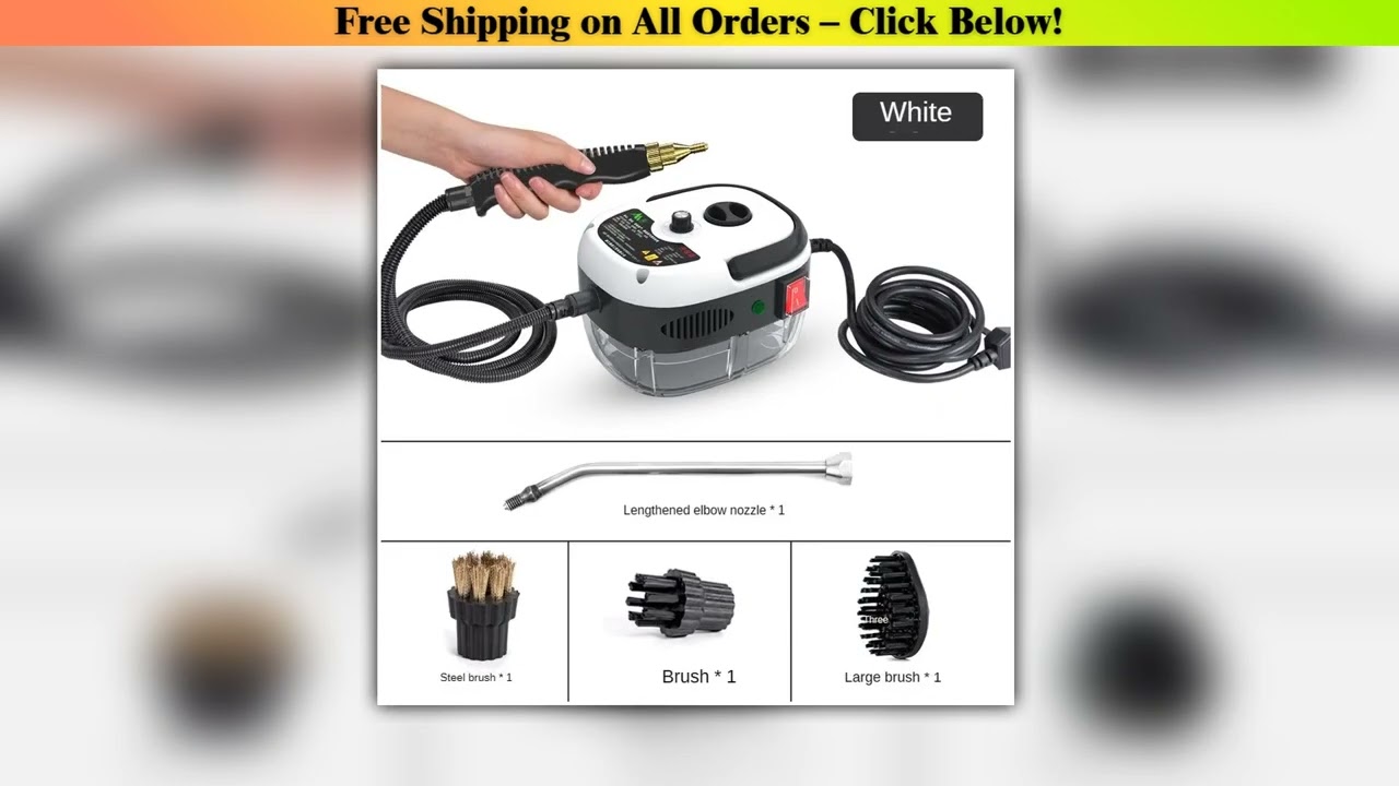 2500W Steam Cleaner 220V EU Plug High Temperature Sterilization Pressure Jet Washer Machine for