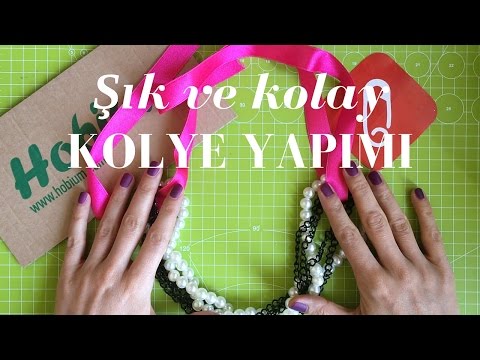 1 dakikada gösterişli, şık bir kolye nasıl yapılır? - 10marifet