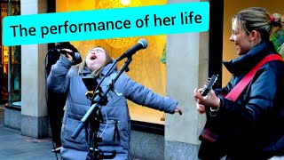 The BRAVEST AMAZING young girl performed like a QUEEN - Shallow Lady Gaga | Allie Sherlock & friend