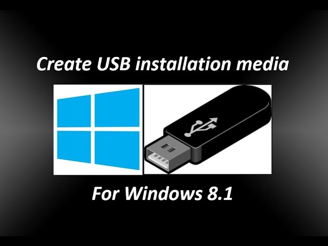 Overleve Af storm skitse Create USB installation media for Windows 8.1 - YouTube