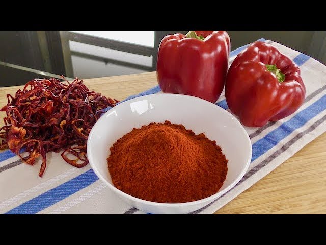 Paprika Powder Recipe - Homemade Paprika Powder - One Ingredient Recipe -  Youtube