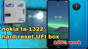 Nokia( TA-1322 ) 1.4 hard reset via ufi dongal || nokia mobile format using ufi box.