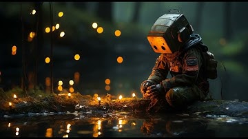 Using Stable Diffusion Depth Map Extension to Animate Images to "3d", Midjourney "Lonely Robots"