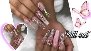 Encapsulated XL Acrylic Nail Tutorial | Watch Me Work |