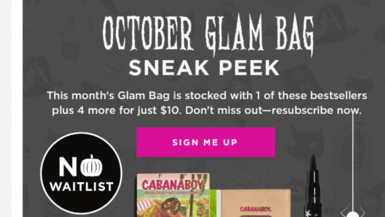 Ipsy October Sneak Peak
