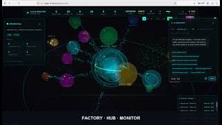 A live 3D map of an AI agent economy (open source)