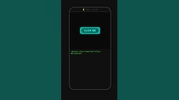 Cool Neon Button in iPhone Layout | HTML & CSS #shorts