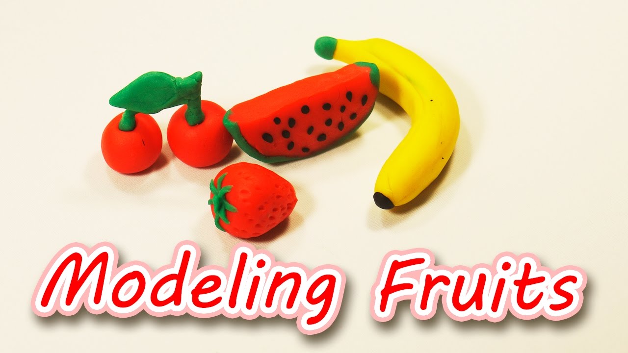 how to make clay models of fruits and vegetables