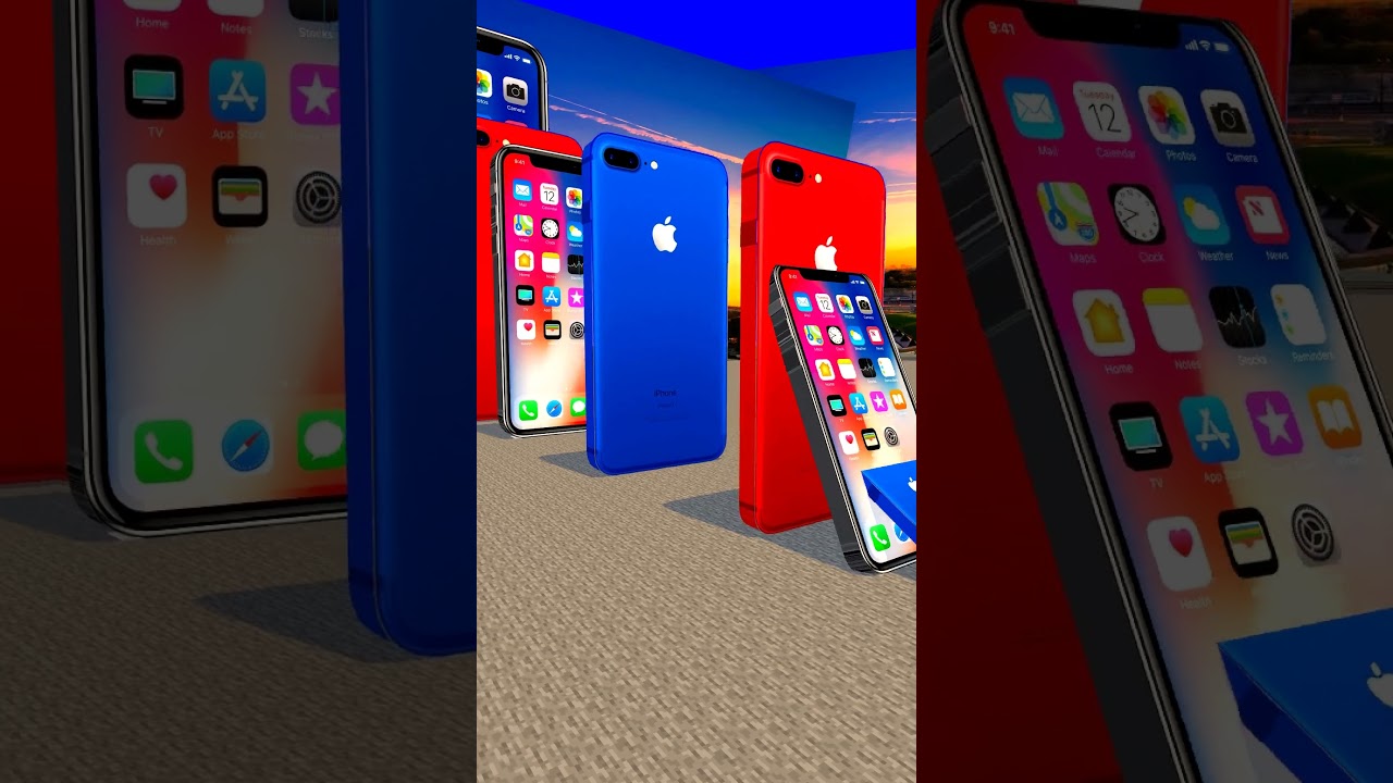iPhone 9 Domino в Париже - Blue & Red Percection 🔵📱🔴 