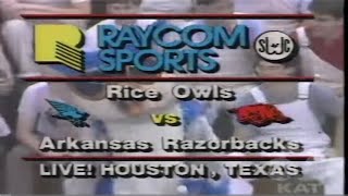 Arkansas vs. Rice 1/18/1986