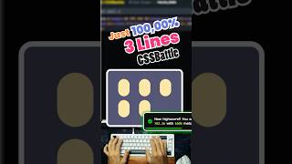 CSS Battle: Box-Shadow Stacking! #cssbattle #shorts