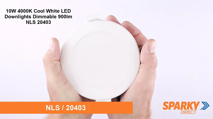 10W 4000K Cool White LED Downlights Dimmable 900lm NLS 20403 4000K