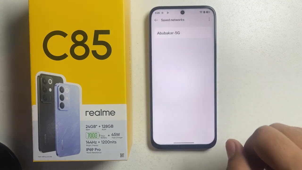 Realme C85/C85 Pro: How to enable Saved Network Wifi auto Connect