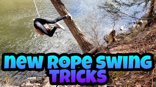New rope swing tricks!!!!!!!!!!