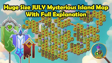 Huge Size July Mysterious Island Map With Full Explanation