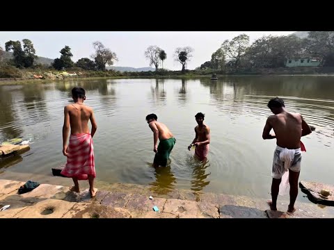 Talab Sab “Village Fun Day: Sab Dost Talab Mein Nahane Chale 😜🥰 || pond masti ...