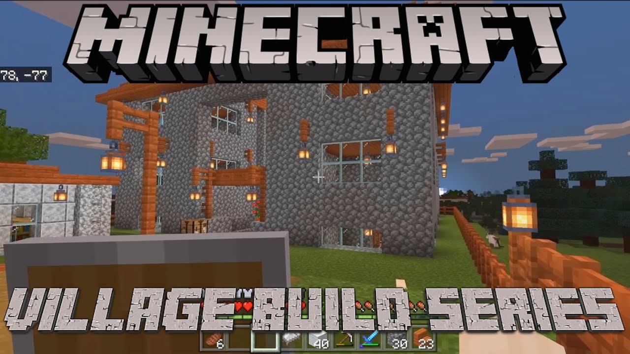 Minecraft Village Build Ep. 8 Villager Apartments YouTube