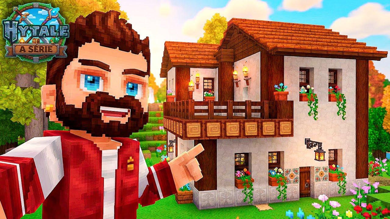 Construindo uma CASA TÍPICA de PORTUGAL em HYTALE A SÉRIE EP. 2