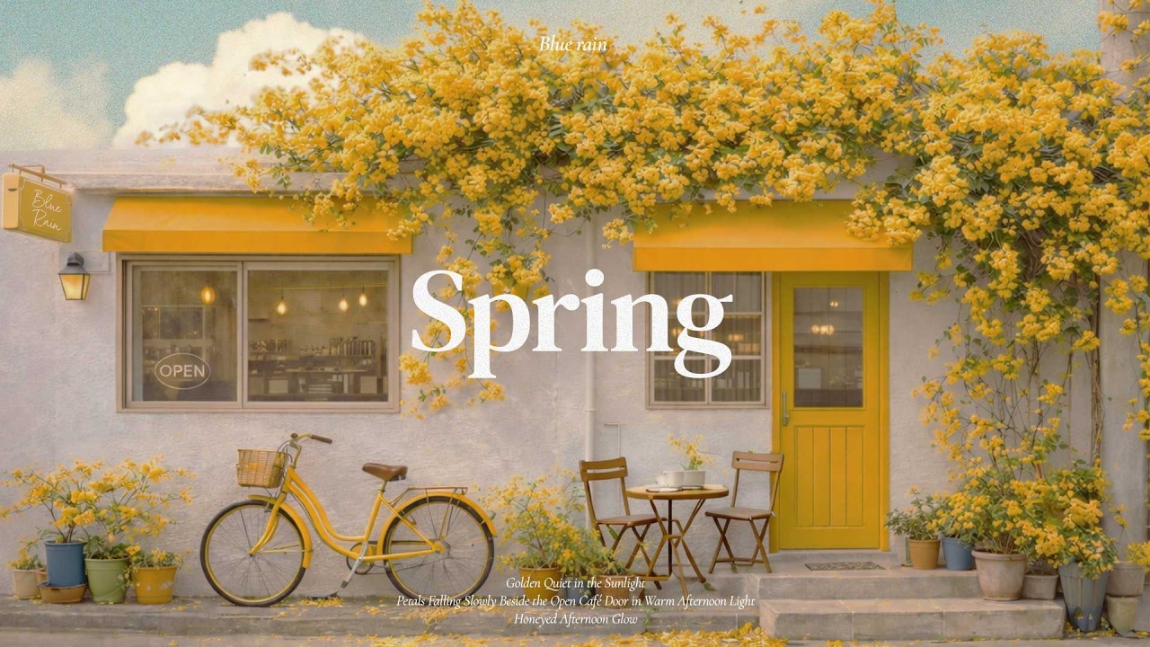 Весеннее настроение в солнечном кафе 🌼 Лёгкий грув и спокойная энергия | Урок дизайна