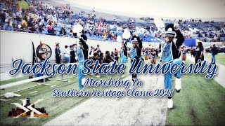 Jackson State University  Marching In Vs TSU @ the 2021 Southern Heritage Classic