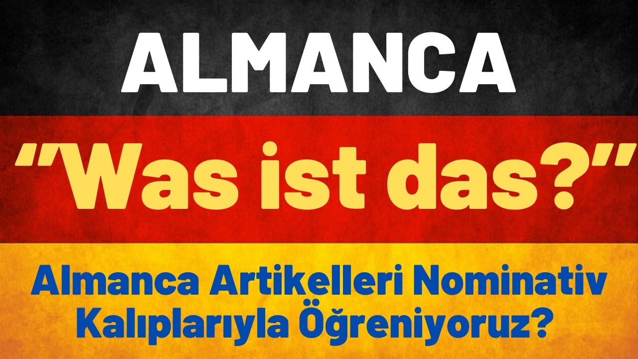 Ders 19 /Almanca A1Temel Seviye / Was ist das? #almancaogreniyorum #almanya #deutscha1