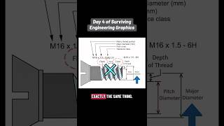 How to Read Metric Thread Callouts 🔩 | Engineering Graphics Day 4