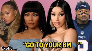 ‼️Cardi b kicked Stefon diggs out of her show😱Nicki Minaj makes history! Latto prego stunt flopped🍵